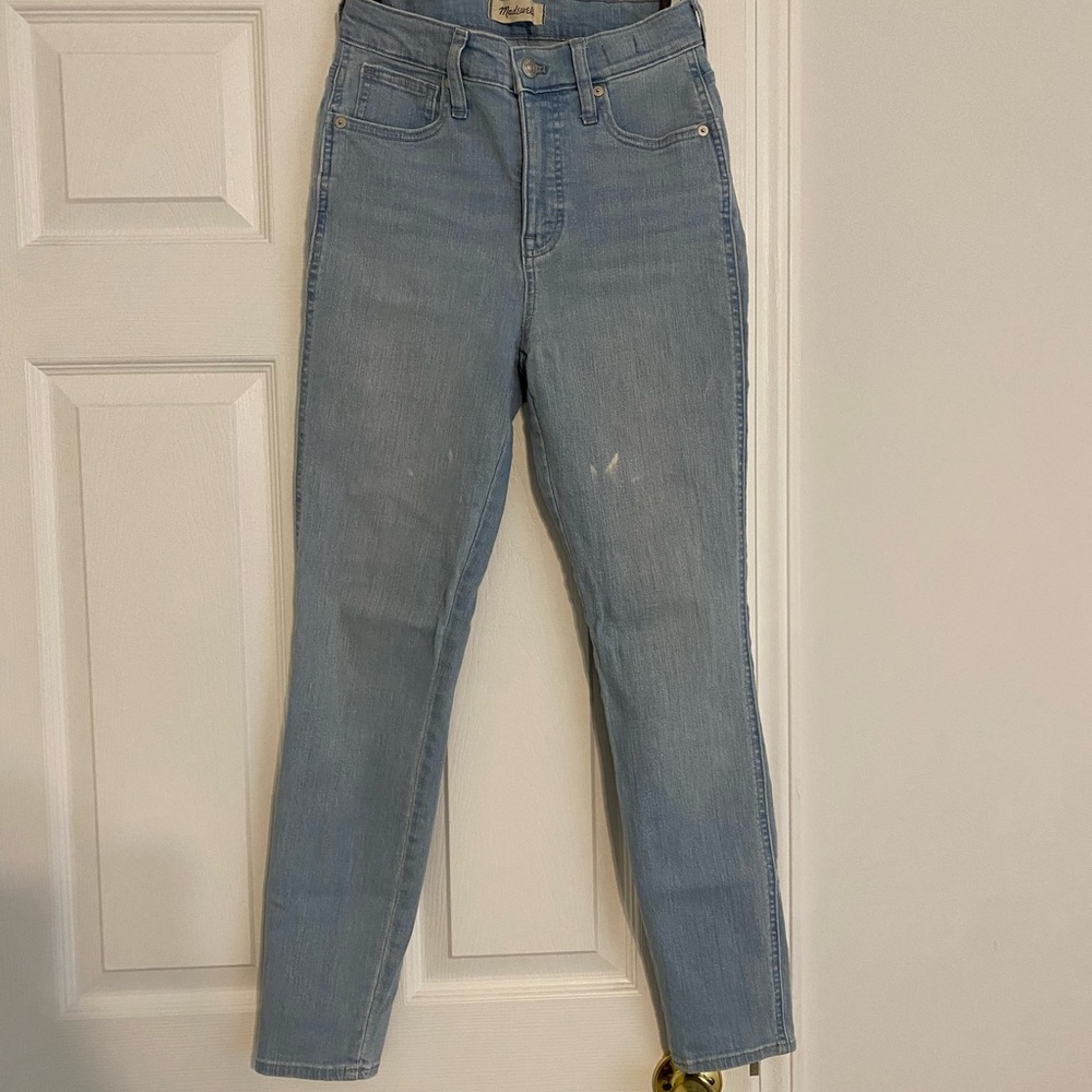 3/$15 Madewell High Rise Skinny Jeans Light Wash